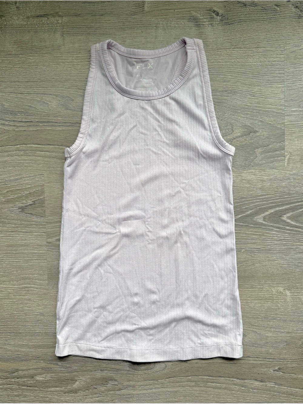 FLX Women’s XS Active Lavender Ribbed Tank Top